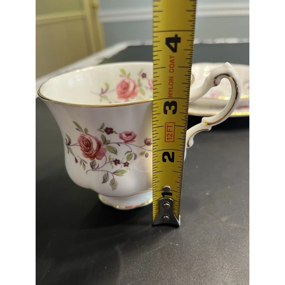 3pc Paragon Her Majesty Queen “Fragrance” Floral Tea Cup Saucer Luncheon Plate